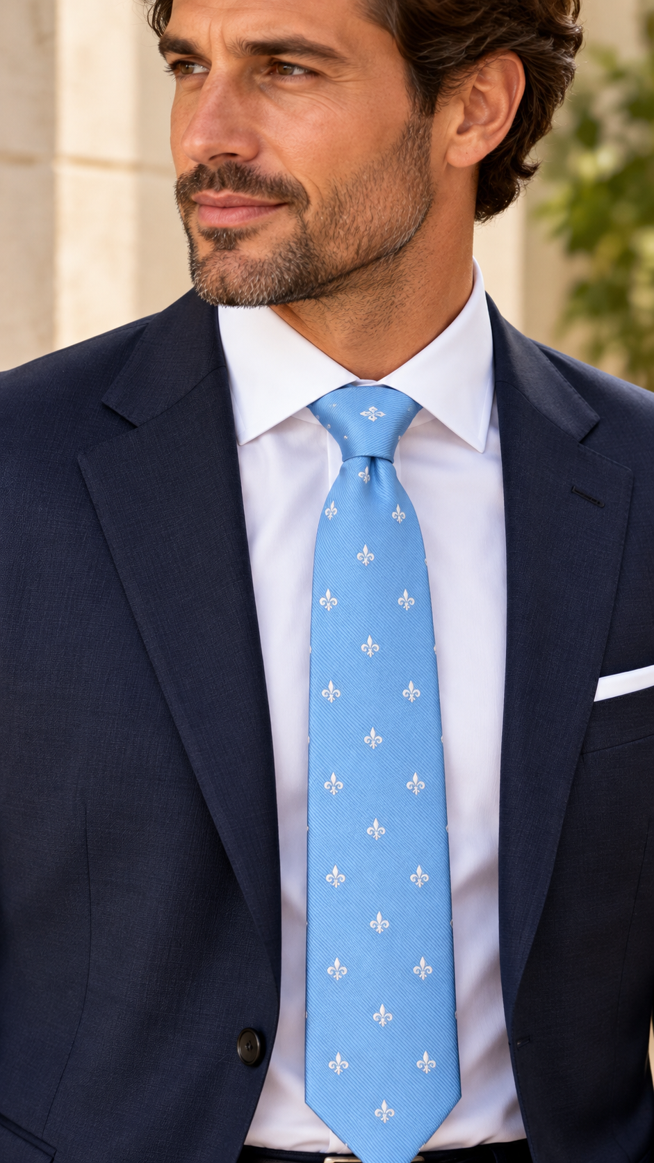 Corbata Flor de lis /Un toque original para tu look - Imagen 3
