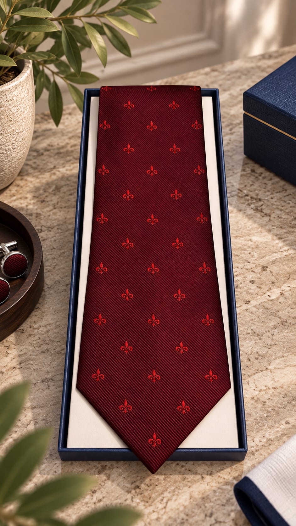 Corbata Flor de lis /Un toque original para tu look