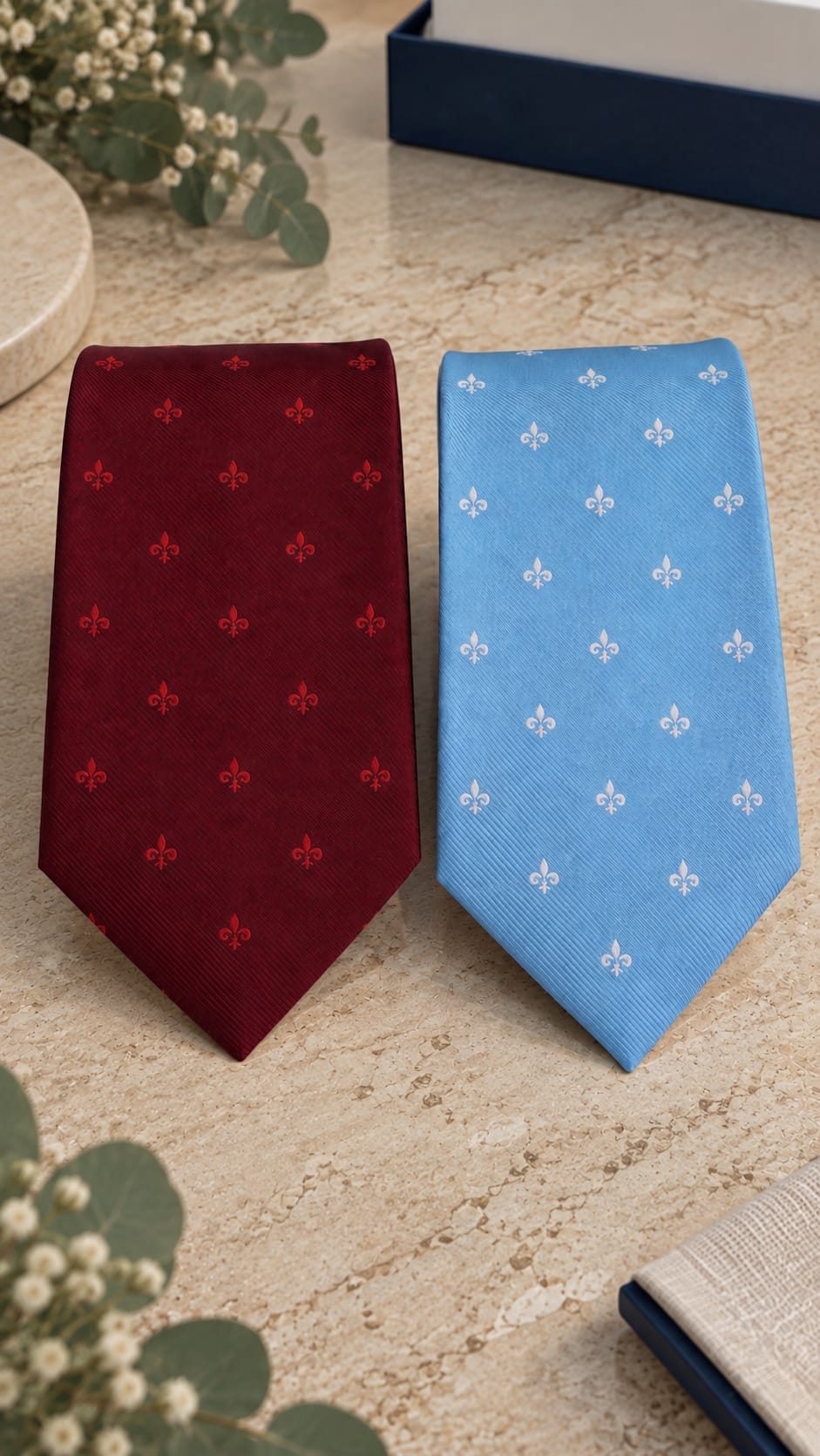 Corbata Flor de lis /Un toque original para tu look - Imagen 4